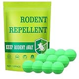 10 Pz Pastiglie Repellenti per Ratti - Formulate con Repellenti Botanici - Senza Pesticidi Chimici - Ideale per Giardino, Cucina e Cantina