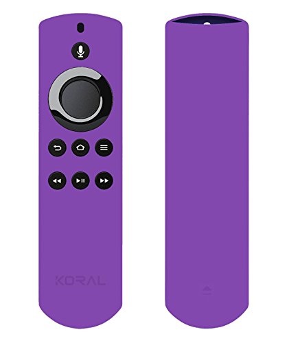 Koral Case for Alexa Voice Remote for Fire TV Stick, Fire TV Streaming Media Player, and Fire TV Cube (Purple)