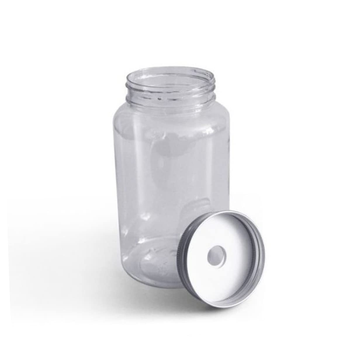 BIUDECO Large Capacity Food-grade Plastic Bottles 10pcs Milk Bottles Aluminum Lid for Travel