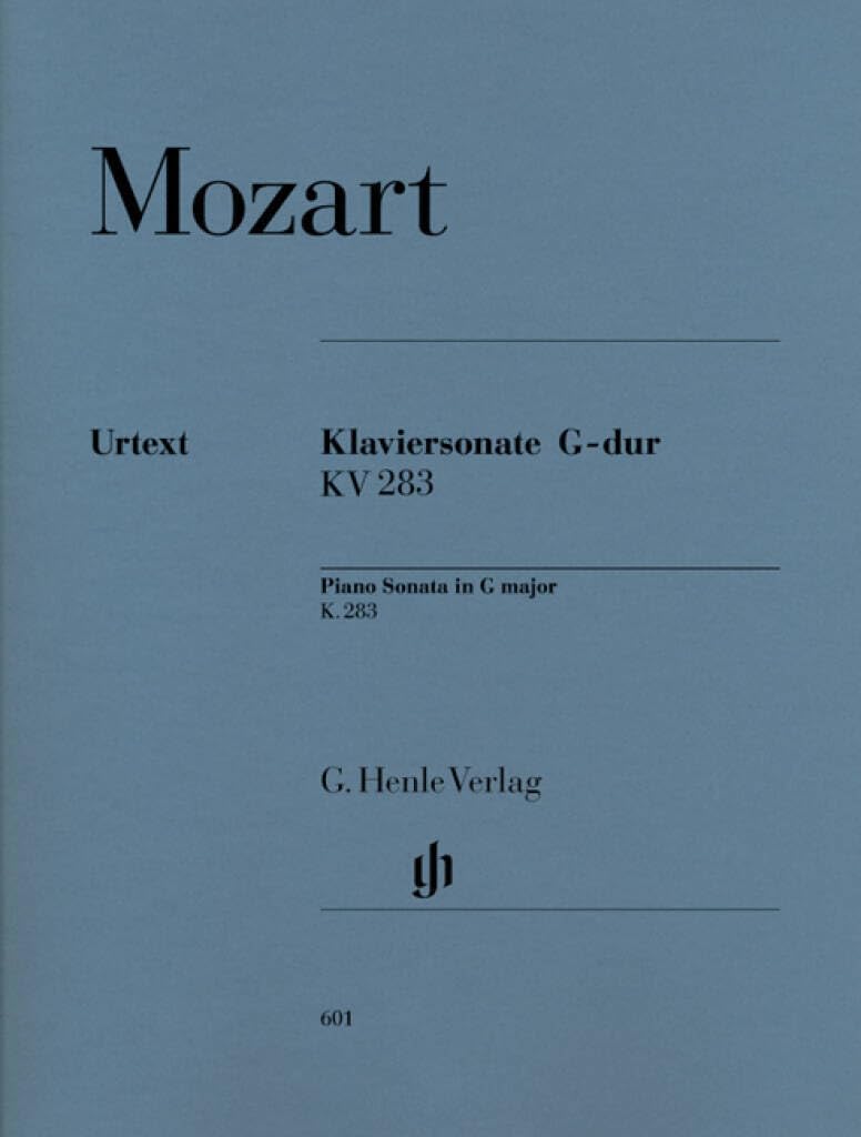 Piano Sonata G major KV 283 (189h) - piano - (HN 601): Instrumentation: Piano solo