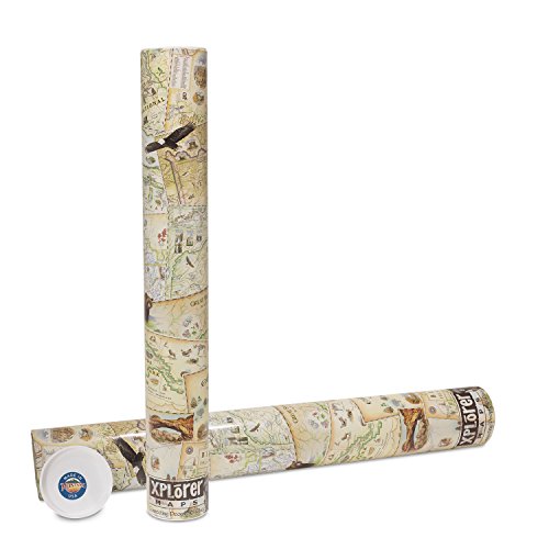 Yosemite National Park Hand-Drawn Map Poster - Authentic 18X24 Inch Vintage-Style Wall Art - Lithographic Print With Soy-Based Inks - All-Ages - Made In Usa #TOP3