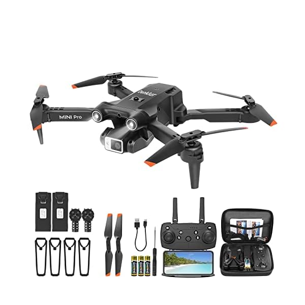 DENKLUR-Drone-with-Camera-for-Adults-Beginners-1080P-HD-FPV-Drones-with-Altitude-Hold-Foldable-RC-Quadcopter-Toys-Gifts-for-Kids-with-One-Key-Start-3D-Flips-2-Batteries-22-Mins-3-Speeds