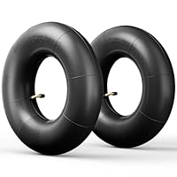 2 Stück 15x6.00-6 Schlauch mit Gebogenes Ventil, 15x6.00-6 ATV aufblasbarer Schlauch für Rasenmäher, Schubkarren, Gartenanhänger, Go-Karts, Strandwagen, Graspressen