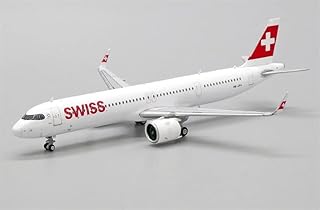 for JC Wings for Swiss Air Airbus A321NEO HB-JPA 1:400 DIECAST Aircraft Pre-Built Model