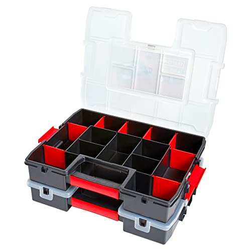 Image of CRAFTSMAN Tool Organizer, 2-Packs with 14-Compartments, Lid Includes Secure Latch (CMST60944M)