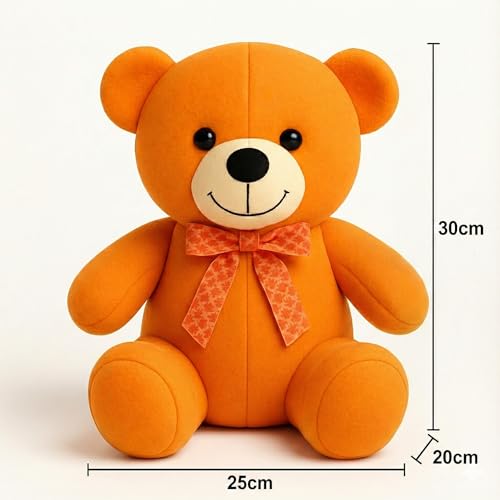 Image of Cute Plush Toy for Kids | | Soft Toys | Birthday Gift for Girls /Wife, Boyfriend /Husband, Soft Toys for Girls, Baby Toy (Random Color) Pack of 1 (Teddy Bear Soft Toy (Random))