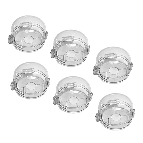 SHOWERORO 6pcs Child Gas Stove Covers Stove Knob Protector Plastic Gas Range Knob Covers Easy Install for Boys and Girls Safety