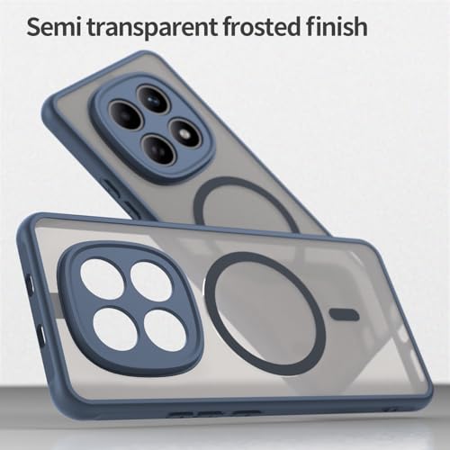 Image of Compatible with REDMI Redmi Note 15 5G Case Cover,Compatible with MagSafe,Anti-Fall,Compatible with Xiaomi Redmi Note 15 4G 2510DRA23E 2510DRA23G Cell Protective Phone Case Blue