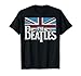 The Beatles British Flag Red,white, and Blue T-shirt