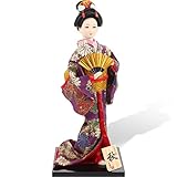 TOYMYTOY 舞踊 舞妓 日本人形 30cm 日本のお土産 外国人へのプレセント 日本着物 芸者人形モ デル 人形の装飾 秋
