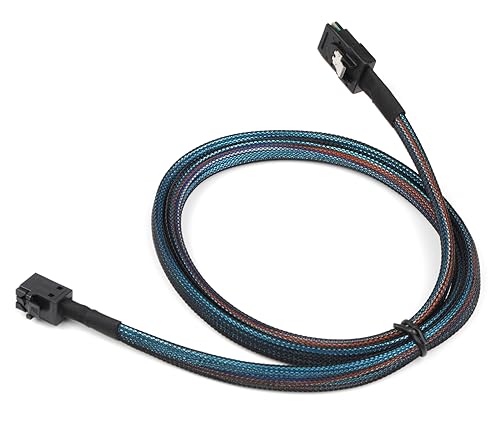 Câble Mini SAS HD SFF-8643 vers SFF-8087 de 1 m pour contrôleur RAID - 6