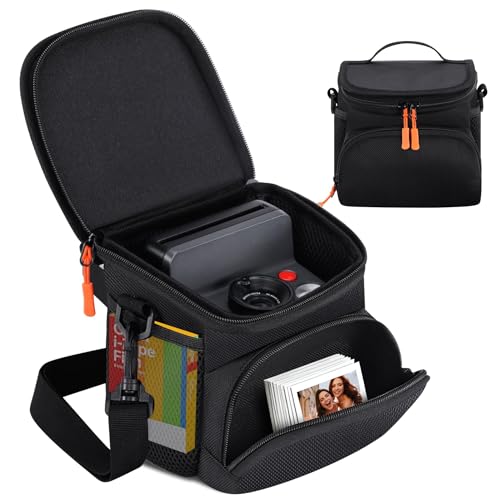 KANG YU Camera Sling Bag Compatible with Polaroid Now+ Generation 3rd/2nd/1st I-Type Crossbody Camera Bag Compatible with Polaroid Now Instant Camera Camera Carrying Case with Adjustable Strap