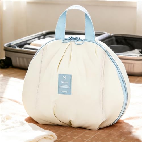 3-in-1 Travel Storage Bag - 7.8×3.5×9Inch, Multi-Compartment Luggage Organizer for Clothes/Underwear, Blue, 7.8 x 3.5 x 9 inches