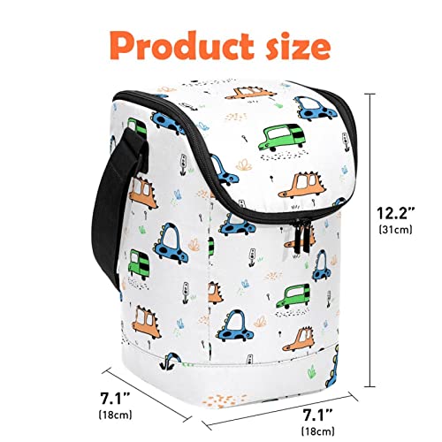 Bolsa de almuerzo portátil para evitar fugas de comida con cremallera suave 5