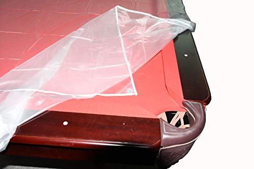 East Eagle Billiard/Pool Table Dust PVC Cover - Fits 7,8,9 ft. Table (Transparent)
