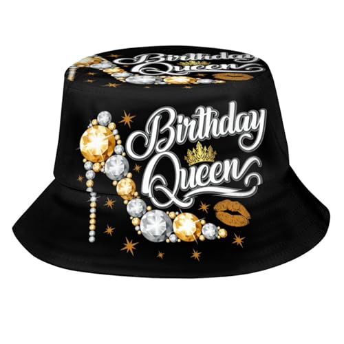 Image of It's My Birthday Bucket Hat for Women & Men, Funny Sun Hat - Packable Outdoor Fisherman Cap Gift for Party