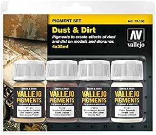 AV Vallejo Pigments Set - Dust & Dirt, 35 ml (Pack of 4)