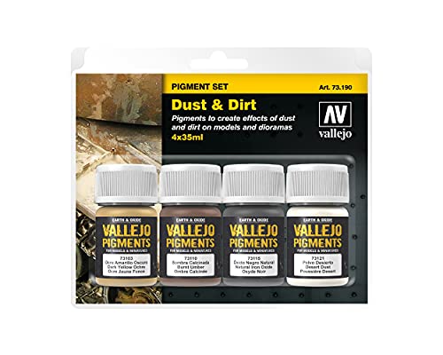 Preisvergleich Produktbild Vallejo 073190 Pigment-Set Staub und Schmutz