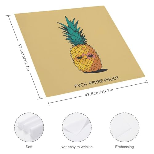 Servilletas de Tela Psych Pineapple Quotes x4 miniatura 2