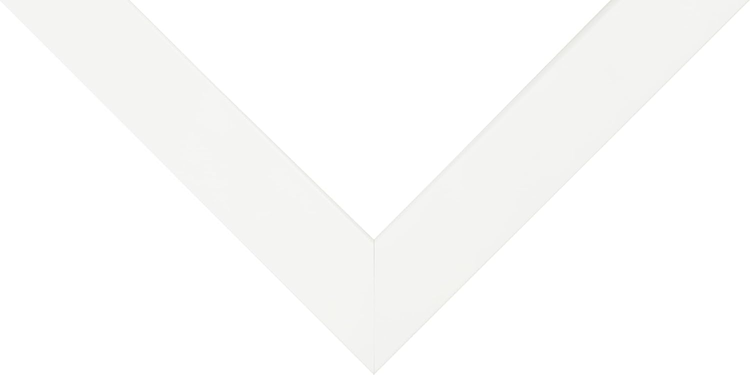 Frame USA 14x18 Picture Frame, White, Simply Poly Series, Wall Hanging Frame with High Clarity Plexiglass