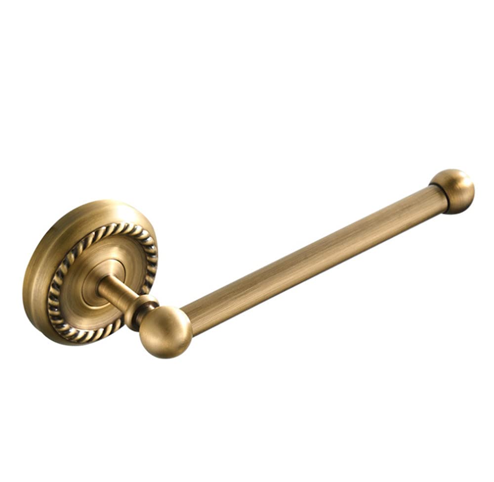 Vintage Style Toilet Roll Holder Bathroom Accessories Solid Brass Tissue Paper Holder Paper Rack Wall Mounted for WC-20x7.1cm