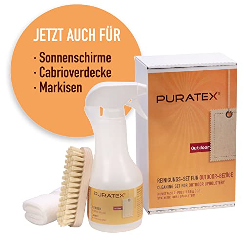 PURATEX Reinigungs Set für Outdoor Stoffe wie Sonnenschirme Markisen Polster Cabrioverdecke
