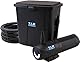 T.I.P. Teichaußenfilter-Set MTS 4000 UV 9 – Effizientes Filtersystem für Teiche bis 4.000 l mit UV-Strahler und Pumpe, 10 Liter Filterbehälter, 1.000 l/h, 24 Watt, 3 m Schlauch, 30296