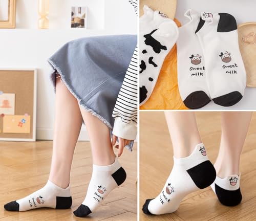 Initlove Ankle Socks for Womens 5 Pairs Casual Low Cut Socks2