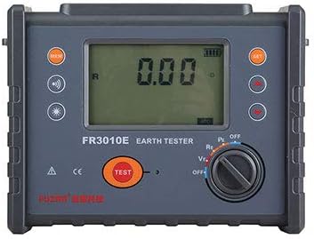 Grounding Resistance Soil Resistivity Tester FR3010E Two or Three-wire Grounding Earth Voltage Resistance Meter 0.00~30.00kΩ 0.00Ωm~9999kΩm 0.00V～600V