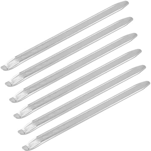 HEIYUET 6 unidades de 30 cm de hierro de montaje de neumáticos, palanca de montaje, palancas de desmontaje de neumáticos de acero al manganeso, para bicicleta, coche, motocicleta