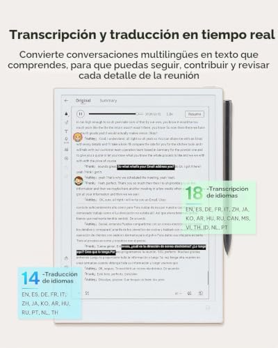 Miniatura 2 de Iflytek Ainote 2, Tableta 10,65 Pulgadas, 64gb Tableta Para Tomar Notas Con Ia Para Reuniones, Libreta Digital Ultrafina De 4,2 Mm Con Voz A Texto, Transcripción En 18 Idiomas Y Escritura A Mano