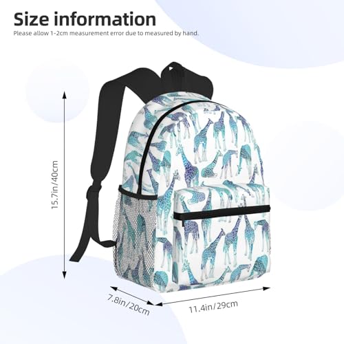 BREAUX Giraffe Pattern Print Lightweight And Comfortable Duffel Bag, Casual Daypack, Multipurpose Backpack4