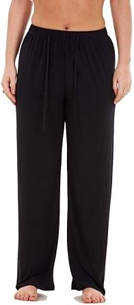 Apparel Ladies Women Trouser Elasticated Wide Leg High Waist ITY Regular Pants Black Red