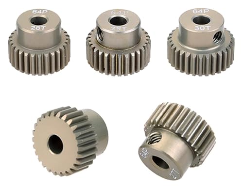 Engrenages de moteur en alliage d'aluminium pour supprimer les pannes de voiture RC 1/10