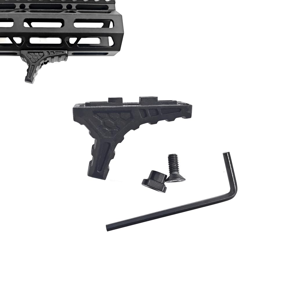ナイロンポリマー製 ミニハンドストップ M-Lok Keymod 両対応タクティカルミニハンドストップ 軽量 (ブラック) - 1