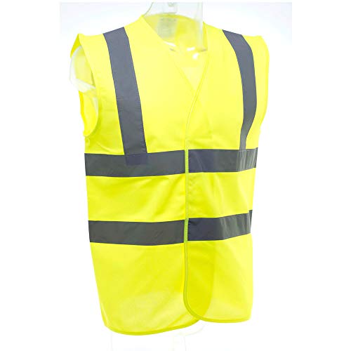 Unisex Premium Hi-Vis Waistcoat Vest/Jacket (L) (Maroon)2