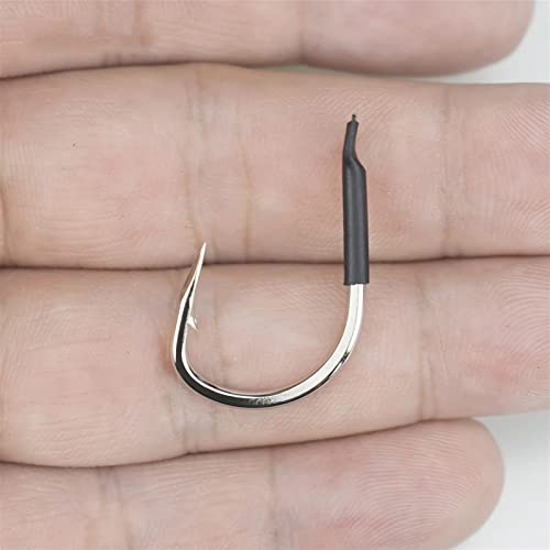 HNHYNSY Angelhaken 20 Teile/Beutel Angelhaken Super Harte und scharfe Offsethaken abgeflacht Korrosionskorrosion… – Bild 8