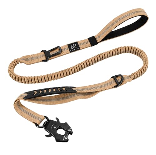 Raipult Tactical Dog Leash Heavy Duty, 4-6FT Shock