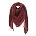 Produktbild Sonojie_Schals Damen Volltonfarbe Pashminas Stola UmschlagtüCher Imitation Kaschmir Dreieckstuch Schal Weicher Warmer Schal Stola