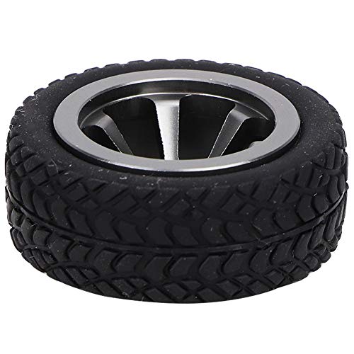 RC Wheel Tires, Car Model Accessories Rubber Tire Material Fit for WLtoys 1/28 RC K969 K989 K999 P929 4WD Short Pool Drift Off-Road Rally(Titanium Color)