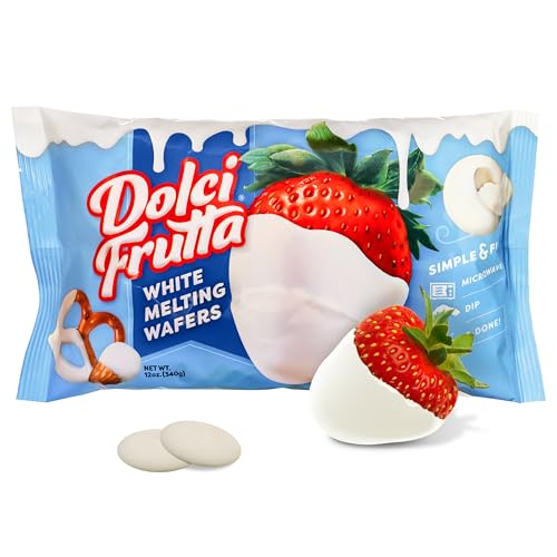 Dolci Frutta White Melting Wafers, 12 Ounce (Pack Of 1) | Simply Microwave, Dip & Done! Always Gluten-Free And Nut-Free
