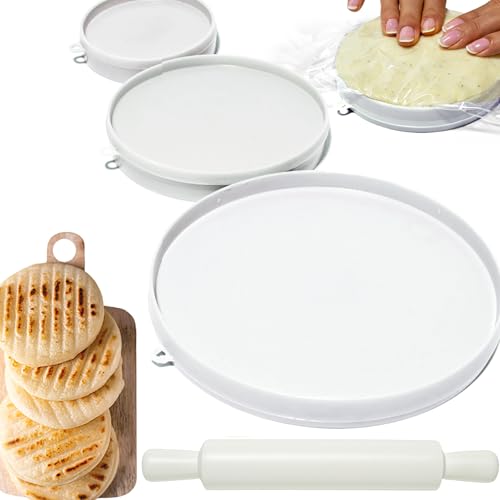 Molde para Arepas with Rodillo (Rolling Pin) – 3 Sizes (5.9