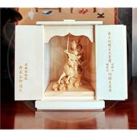 Amazon｜仏像 木彫り 諸天神「荼枳尼天（陀吉尼天）」 仏壇仏像