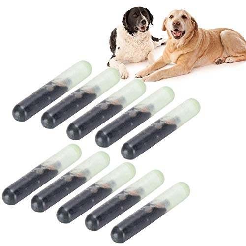 10Pcs/Set Pet Microchip, 134K-12B Dog Microchip Biological Glass Pet Id Microchip 2.12Mm Pet Id Tags For Veterinary Management And Tracking Identification(0.08 * 0.5Inch) #TOP15