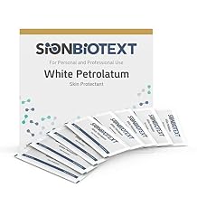 White Petrolatum Jelly by Sion Biotext - Large Value Pack - Skin Intensive Therapy, Chapped Lip Balm, Diaper Rash, Cracked Heels & Feet individual Foil Packs 0.5 Gram, 144-count