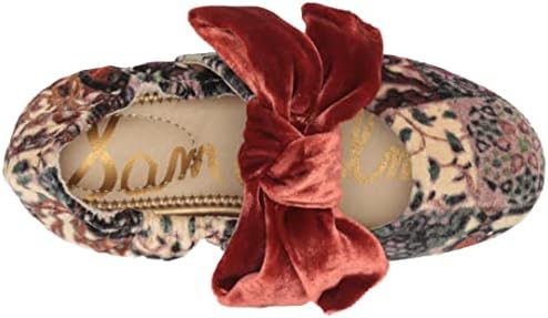 Sam Edelman Girls Felicity Kids Ballet Flat, Ivory Multi/Canyon Orange, 4 Big | Image 4