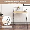 Costway Rolling Computer Desk Metal Frame PC Laptop Table Wood Top - Bed Bath & Beyond - 18299317 - View #4