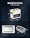 CREWORKS 3L Digital Ultrasonic Cleaner with Degas & Gentle Modes, 0.8 gal. Ultrasonic Cleaning Machine, 120W Professional Ultrasound Cleaner with 150W Heater & 1-30 min. Timer for Glasses Toys Tools
