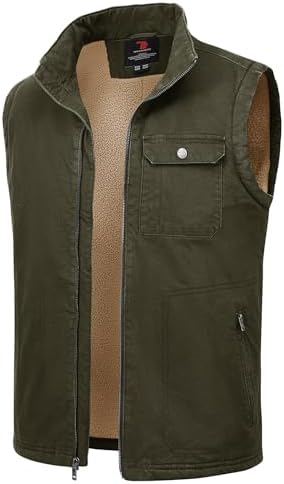 Rkwins Mens Cargo Multi Pocket Utility Vest Lightweight