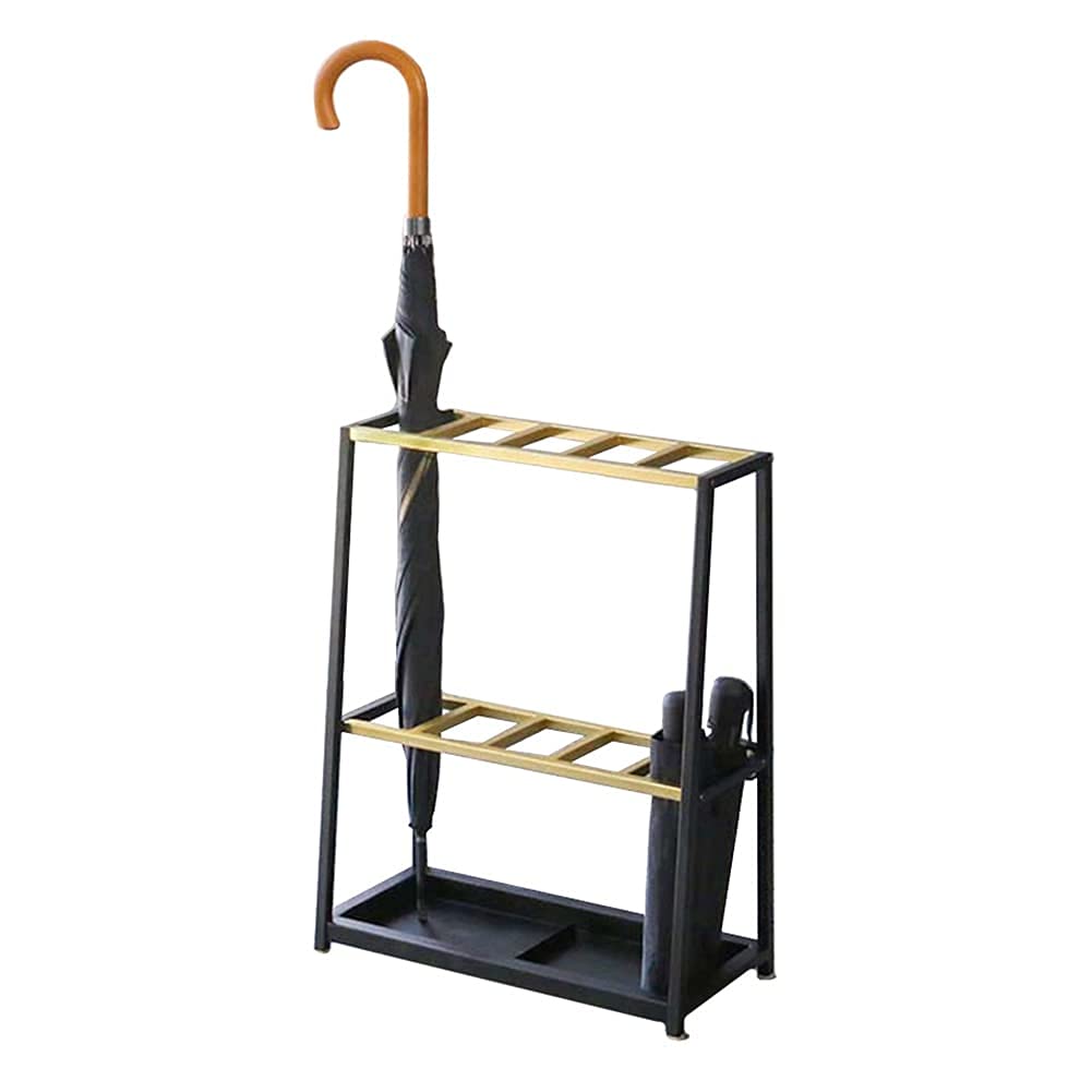 Porte-parapluies gain de place pour couloir moderne design noir pour cannes et clubs de golf